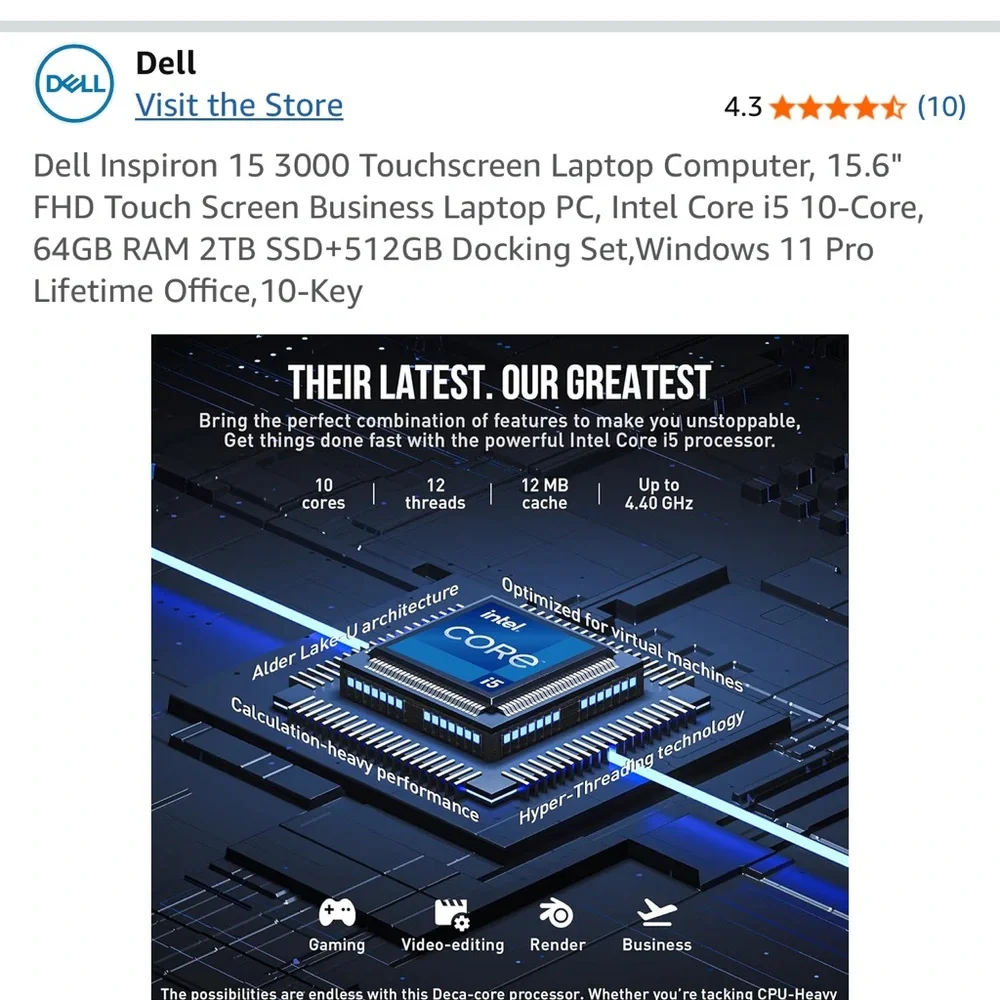 Dell Inspiron 15 3520 Laptop - Gray
